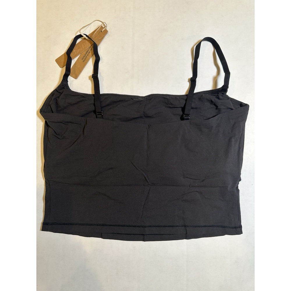 Skims Fits Everybody Cropped Cami Onyx Medium - Picture 2 of 3